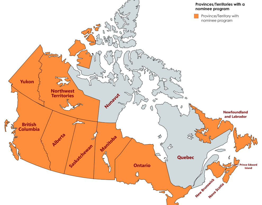 المقاطعات الكندية