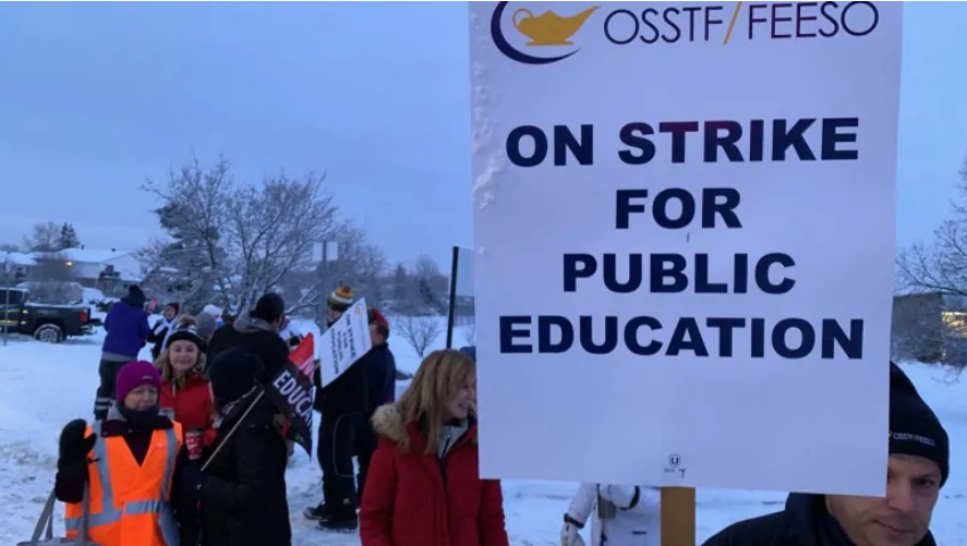 إضراب مدارس اونتاريو