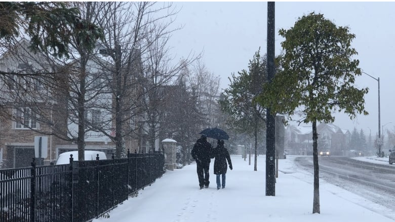 طواقم العمل في تورونتو تعمل على الخروج بالمدينة من العاصفة الثلجية الأولى هذا العام