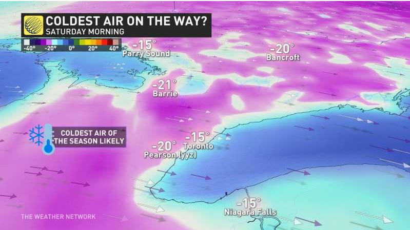 النشرة الجوية الكاملة لأحوال الطقس هذا الأسبوع في أونتاريو