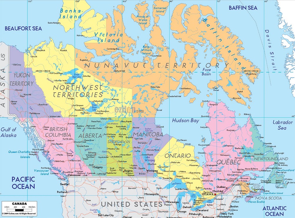 مقاطعات كندا
