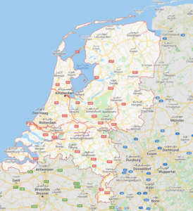 خريطة هولندا بالعربي