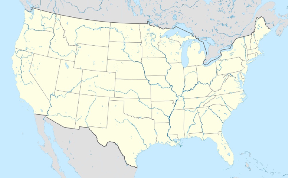 خريطة الولايات المتحدة الامريكية وأهم تقسيماتها الجغرافية