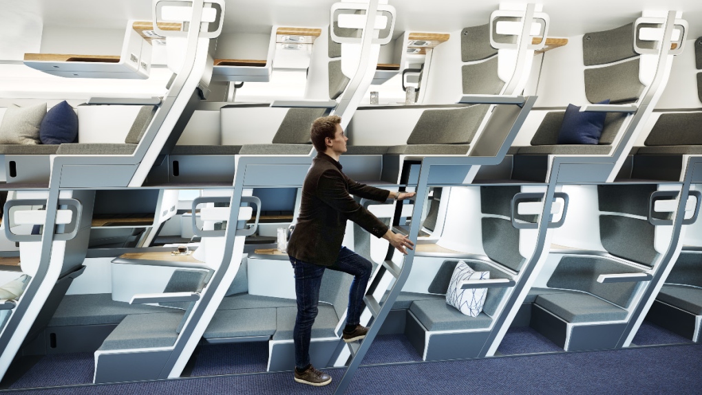 تقديم تصميم جديد لمقاعد الطائرة يتوافق مع فيروس كورونا
