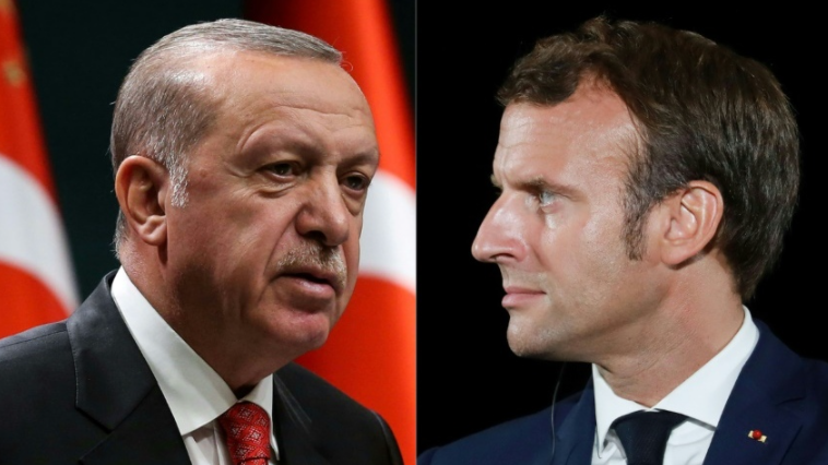 رئيس تركيا ورئيس فرنسا