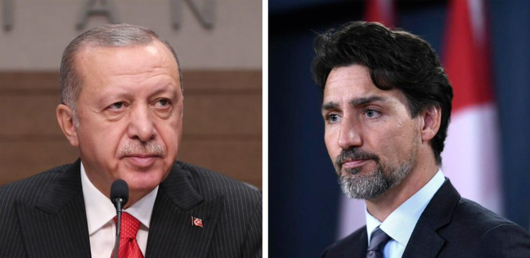 رئيس وزراء كندا ورئيس تركيا