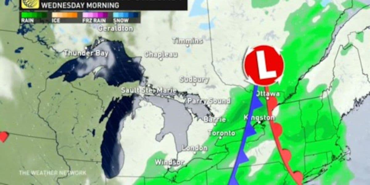الأرصاد الجوية تحذر سائقي السيارات في أونتاريو من الطقس السيء