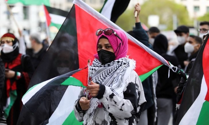 بالصور: مسيرات حاشدة في ألمانيا مؤيدة للفلسطينيين