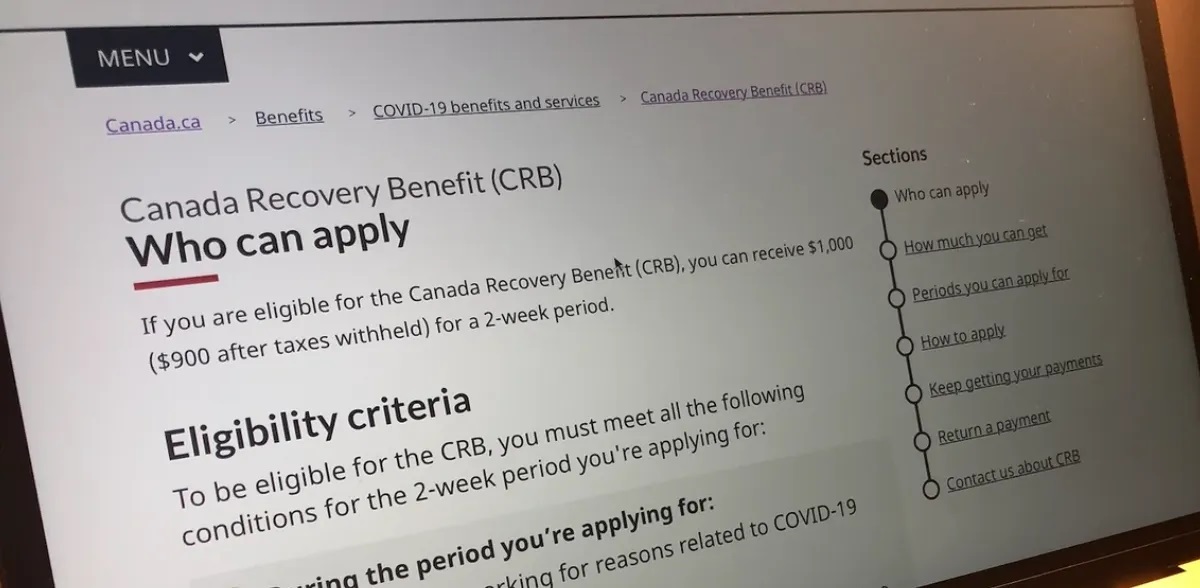 تخفيض إعانة التعافي الكندية من 500 إلى 300 دولار في الأسبوع