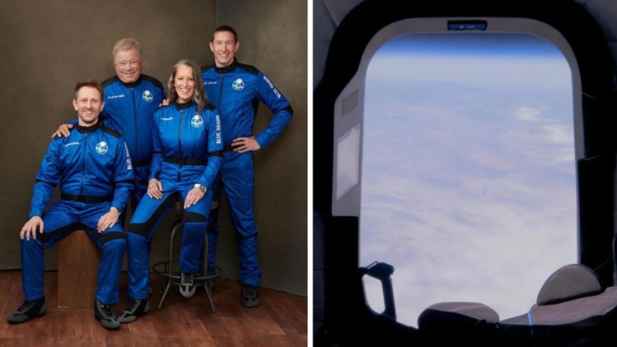 الممثل الكندي ويليام شاتنر يصبح أكبر شخص سنا يسافر إلى الفضاء 