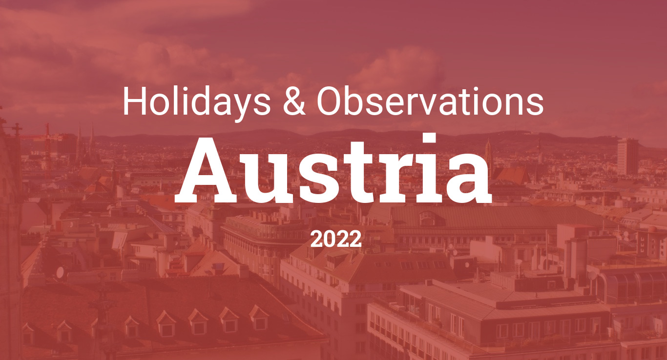 العطل الرسمية في النمسا لعام 2022