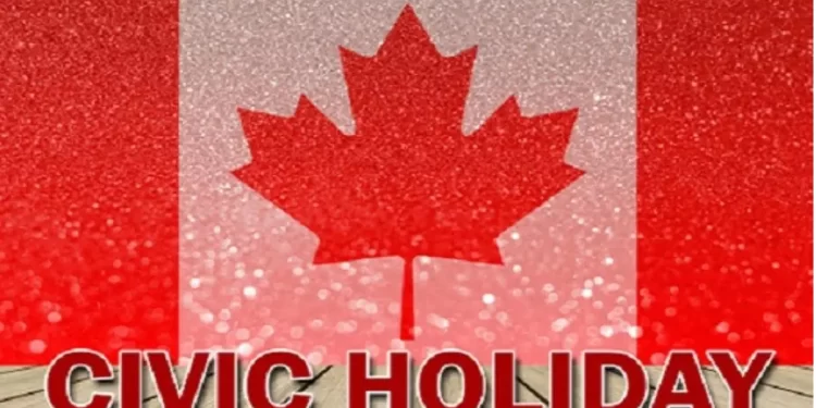 العطلة المدنية Civic Holiday في كندا