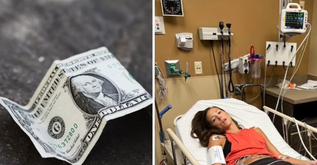 نقل امرأة إلى المستشفى بعد التقاطها دولار من الأرض.. فماذا حدث؟