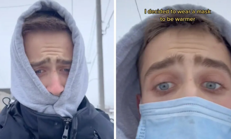 TikToker Andrian Makhnachov يوثق تجربته مع الثلج في كندا