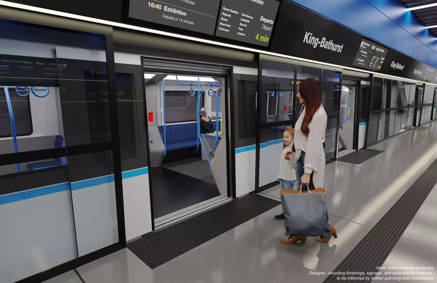 الصور الرسمية الأولى لمشروع مترو أنفاق خط أونتاريو المستقبلي الجديد