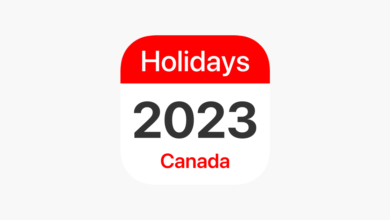 العطلات في كندا لعام 2023