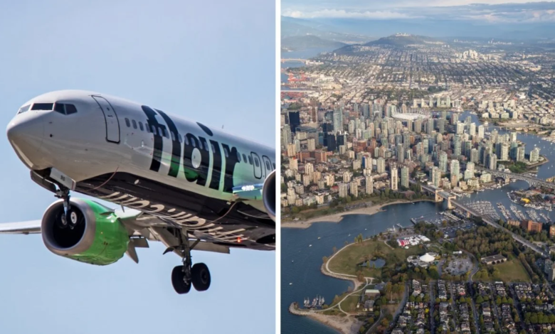 Flair Airlines تقدم رحلات جوية من مونتريال إلى فانكوفر مقابل 89 دولارا