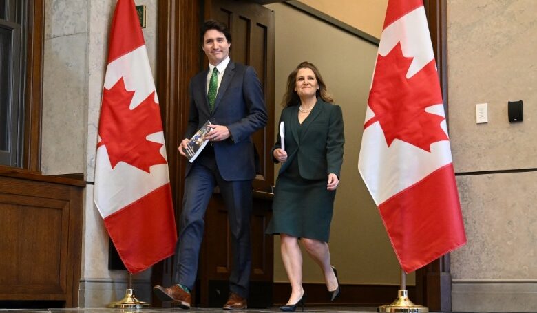 رئيس الوزراء الكندي ونائبته