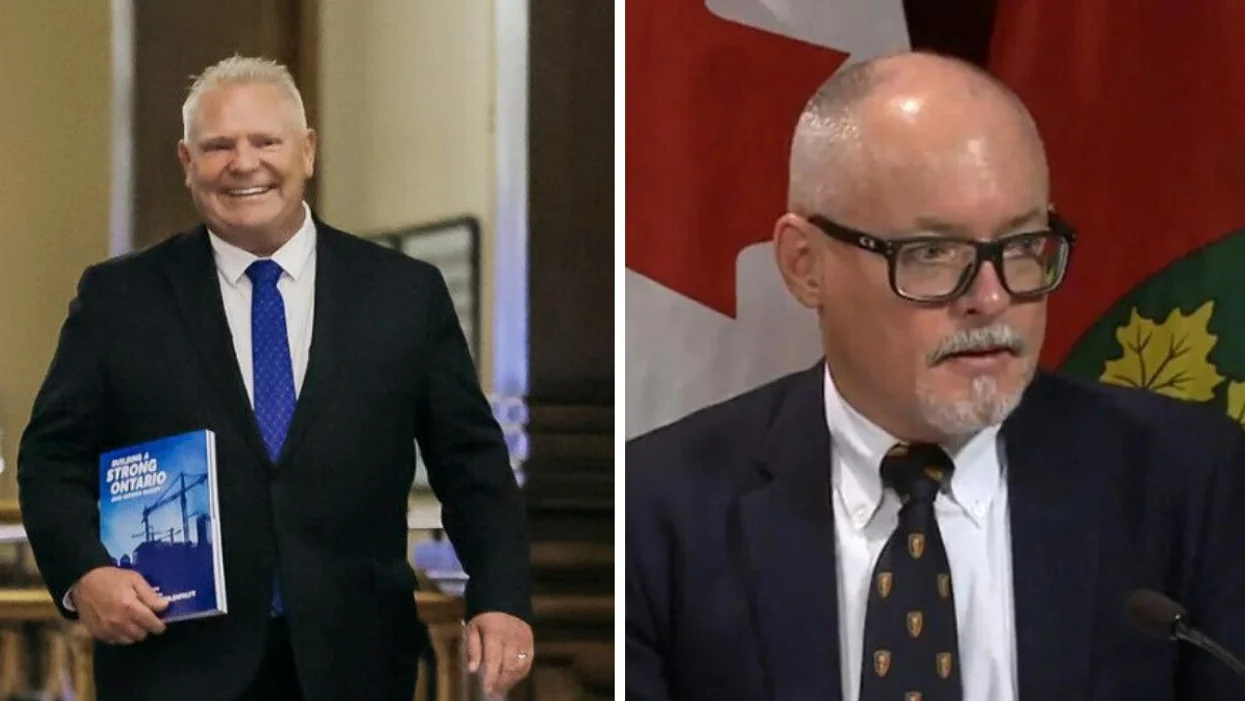 رئيس الوزراء دوج فورد وكبير الأطباء في أونتاريو الدكتور Kieran Moore