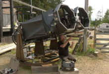 David Gibney يصنع بمفرده أكبر منظار في العالم لمراقبة النجوم