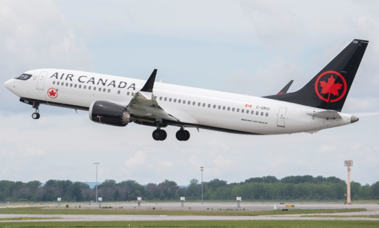 رحلة طيران كندا تطلق نداء استغاثة بعد تعرضها لمشكلة طارئة