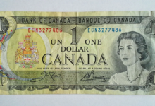 الأوراق النقدية الكندية من فئة 1 دولار