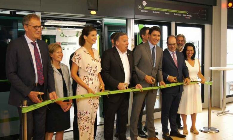 افتتاح خط قطار خفيف جديد في مونتريال مع خدمة مجانية في عطلة نهاية الأسبوع