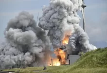 فيديو: انفجار صاروخ وكالة الفضاء اليابانية بعد دقيقة من تشغيل المحرك
