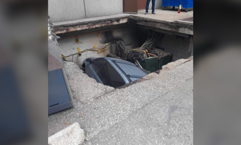 سيارة تسقط في حفرة في أونتاريو تتسبب في انقطاع كبير للتيار الكهربائي