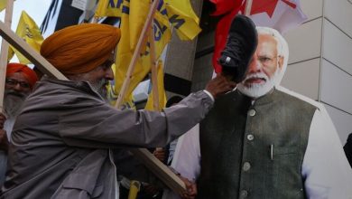 مظاهرة ضد الحكومة الهندية في تورنتو