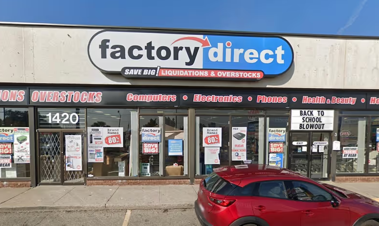 سلسلة Factory Direct للإلكترونيات في أونتاريو تعلن عن تصفية كبيرة قبل إغلاق متاجرها