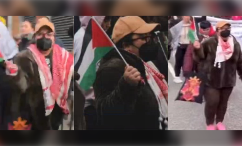 الشرطة تبحث عن امرأة بزعم أنها ضربت ضابطة خلال احتجاج مؤيد لفلسطين
