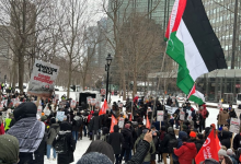كبرى النقابات العمالية في كيبيك تنضم إلى مظاهرة لدعم الشعب الفلسطيني