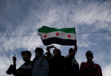 Syrians gather in celebration days after the fall of Bashar al-Assad's government at Umayyad Square in Damascus