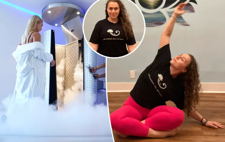 Valencia, 31, managed to ease her chronic back pain through local cryotherapy